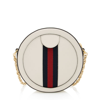 Gucci Leather Ophidia Round Mini Shoulder Bag Rovelle Bags