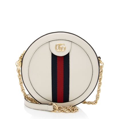 Gucci Leather Ophidia Round Mini Shoulder Bag Rovelle Bags
