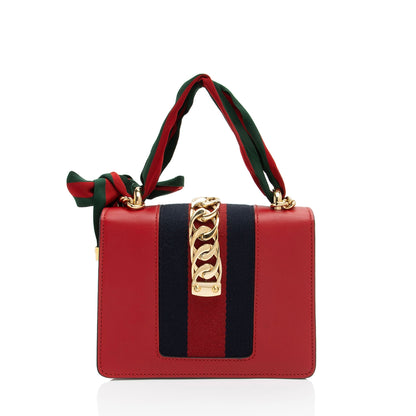 Gucci Leather Sylvie Mini Chain Bag Rovelle Bags