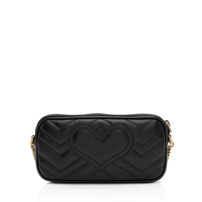 Gucci Matelasse Leather GG Marmont Small Crossbody (SHF-uIfq9U) Rovelle Bags