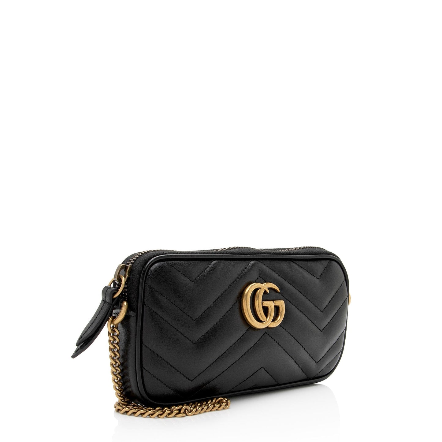 Gucci Matelasse Leather GG Marmont Small Crossbody (SHF-uIfq9U) Rovelle Bags