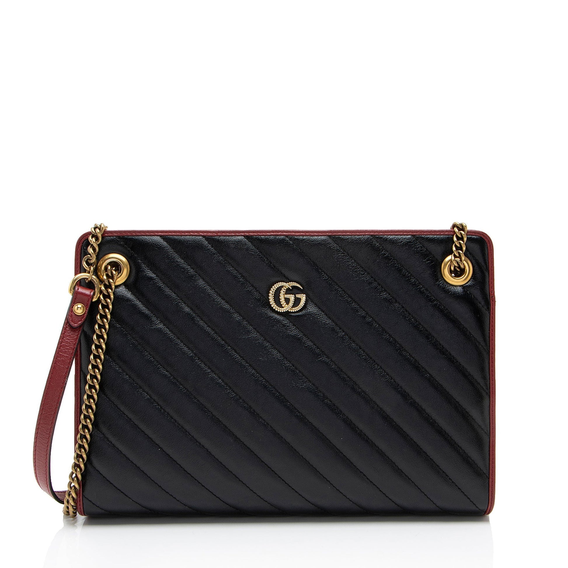 Gucci Matelasse Leather Torchon GG Marmont Chain Tote Rovelle Bags