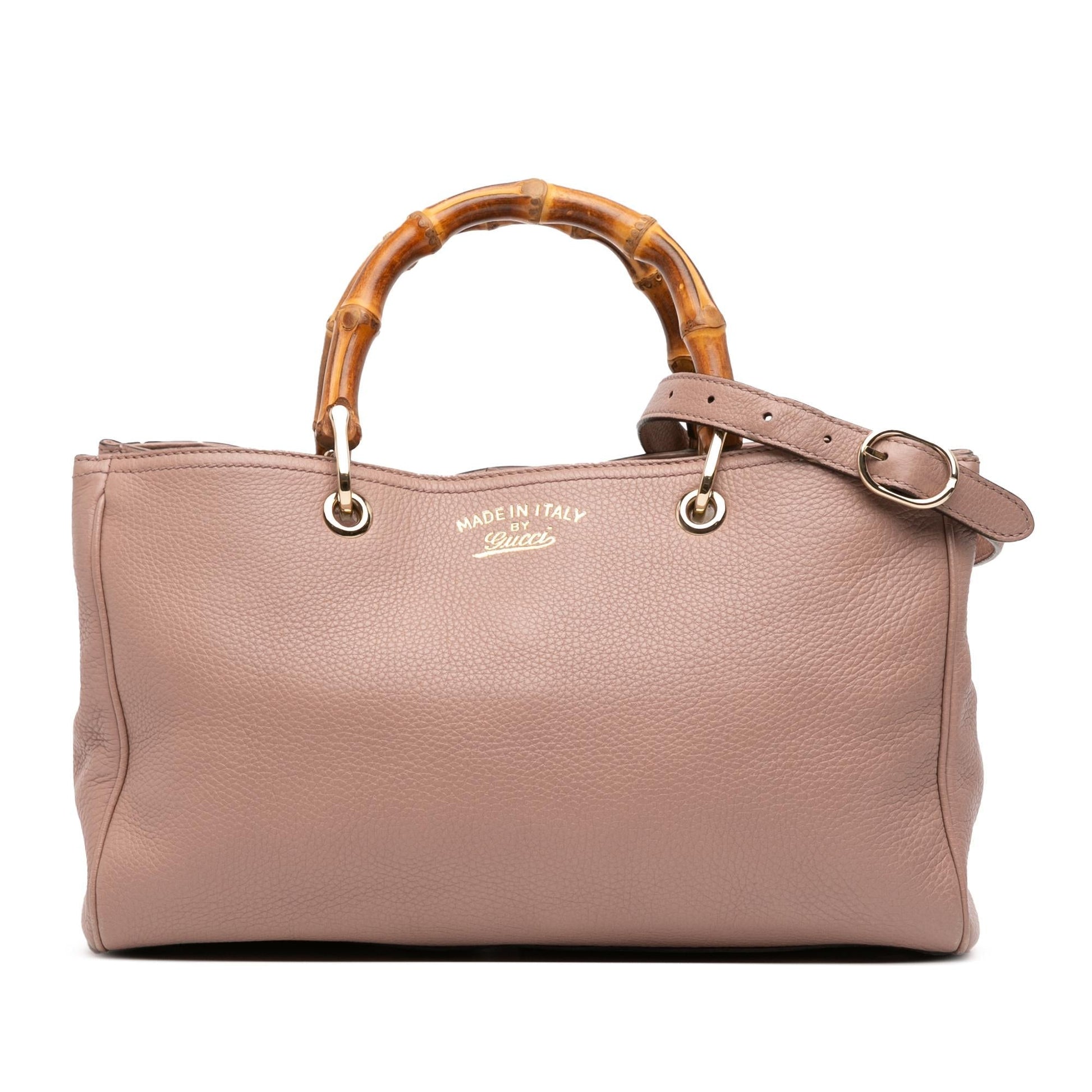 Gucci Medium Calfskin Bamboo Shopper Satchel Rovelle Bags