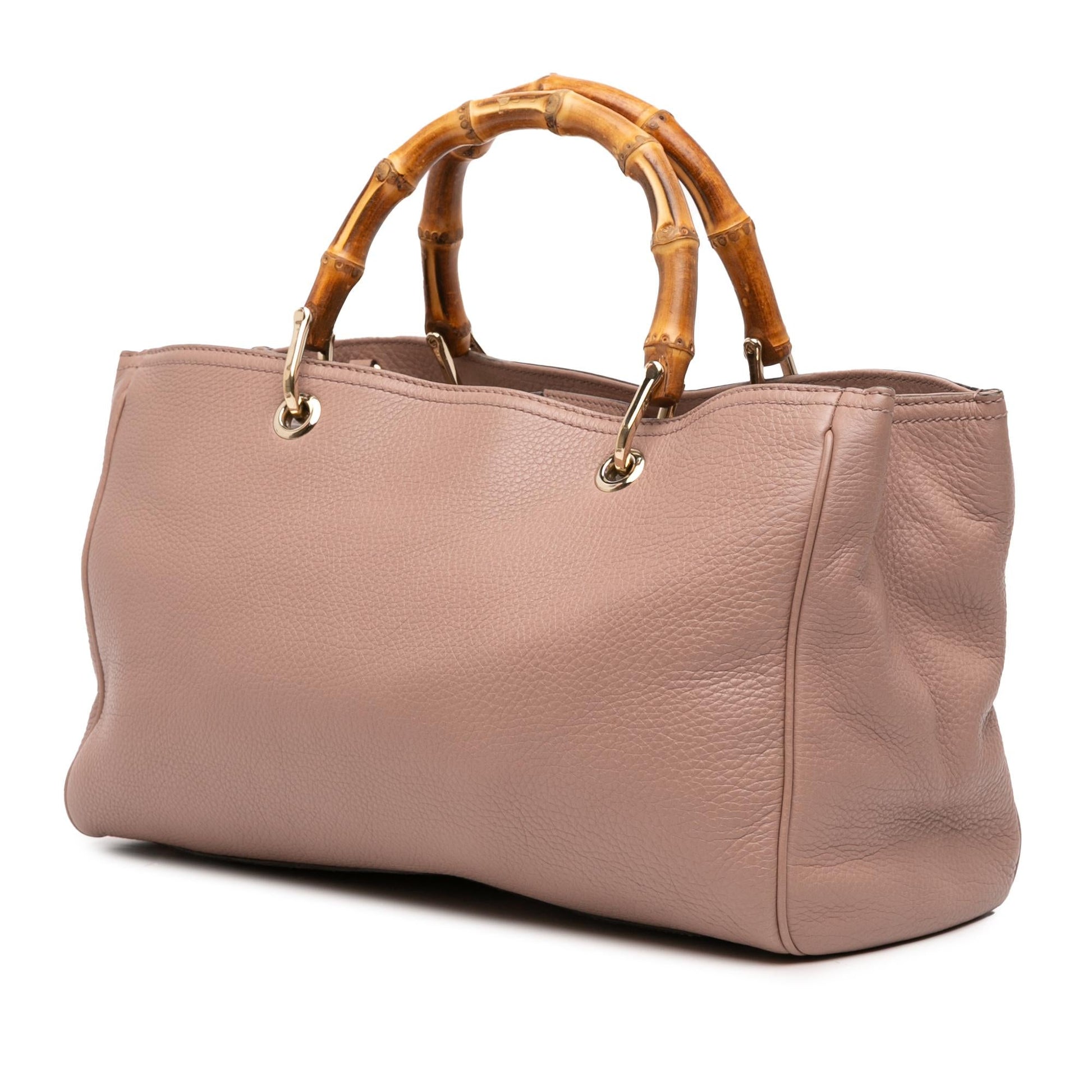 Gucci Medium Calfskin Bamboo Shopper Satchel Rovelle Bags