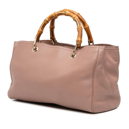 Gucci Medium Calfskin Bamboo Shopper Satchel Rovelle Bags