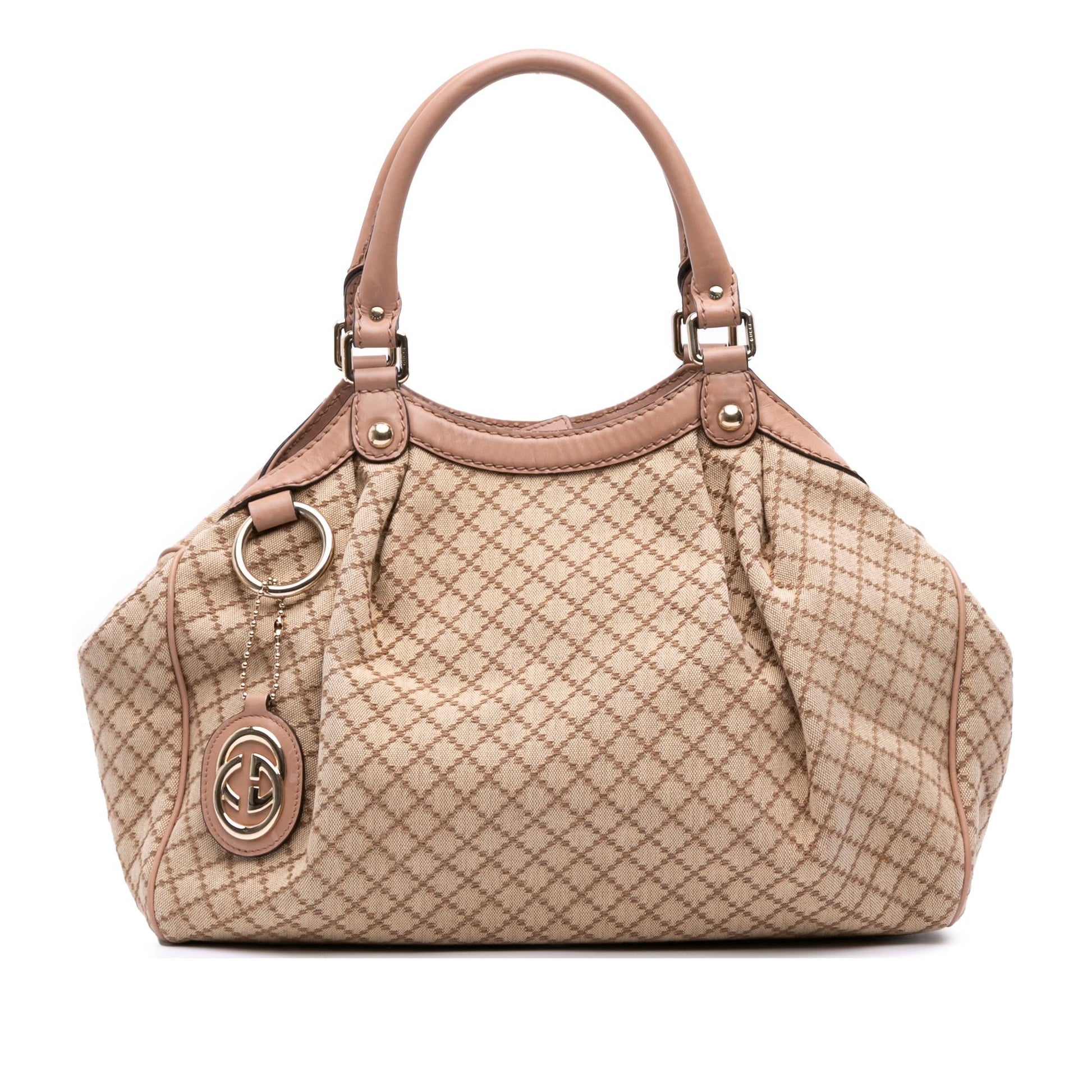 Gucci Medium Diamante Canvas Sukey Tote Rovelle Bags