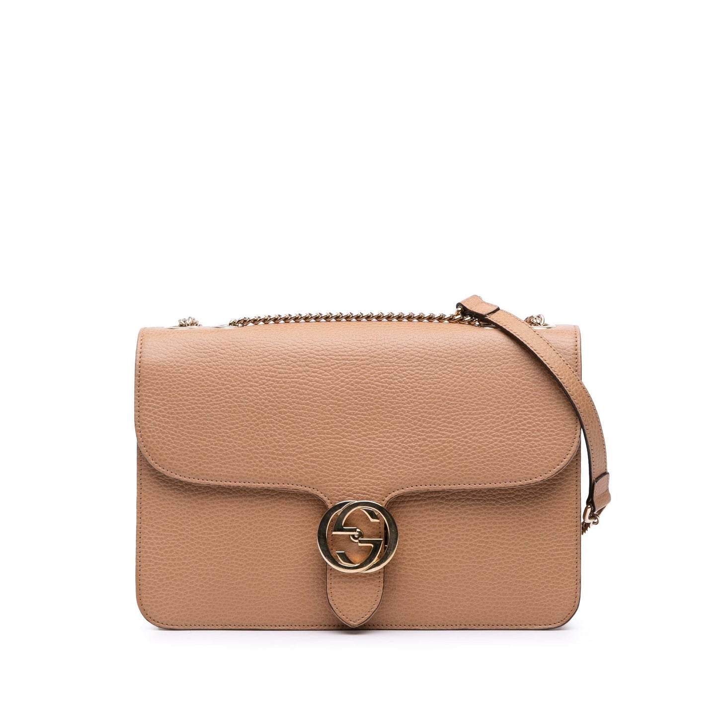 Gucci Medium Dollar Calfskin Interlocking G Crossbody Rovelle Bags