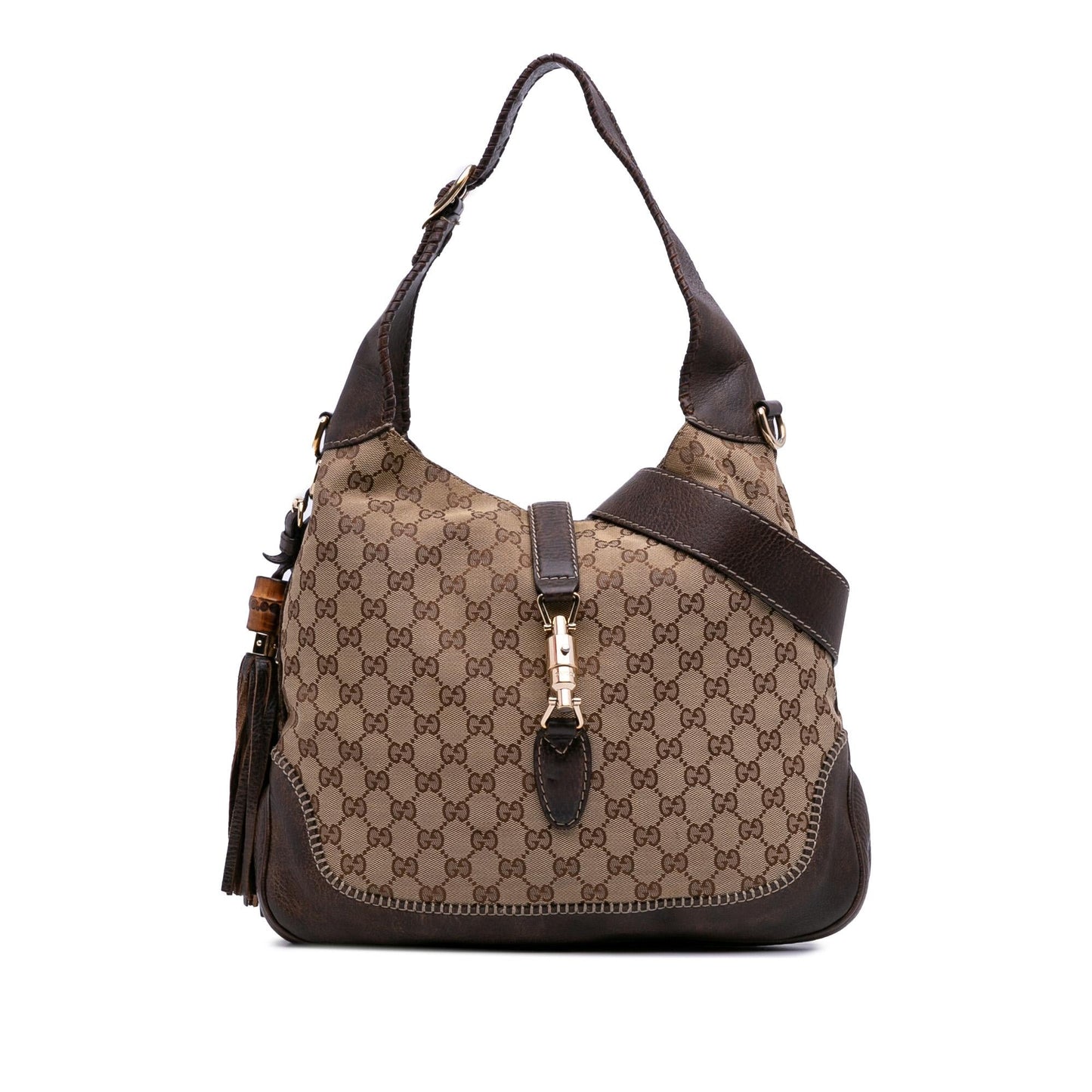 Gucci Medium GG Canvas New Jackie Satchel Rovelle Bags