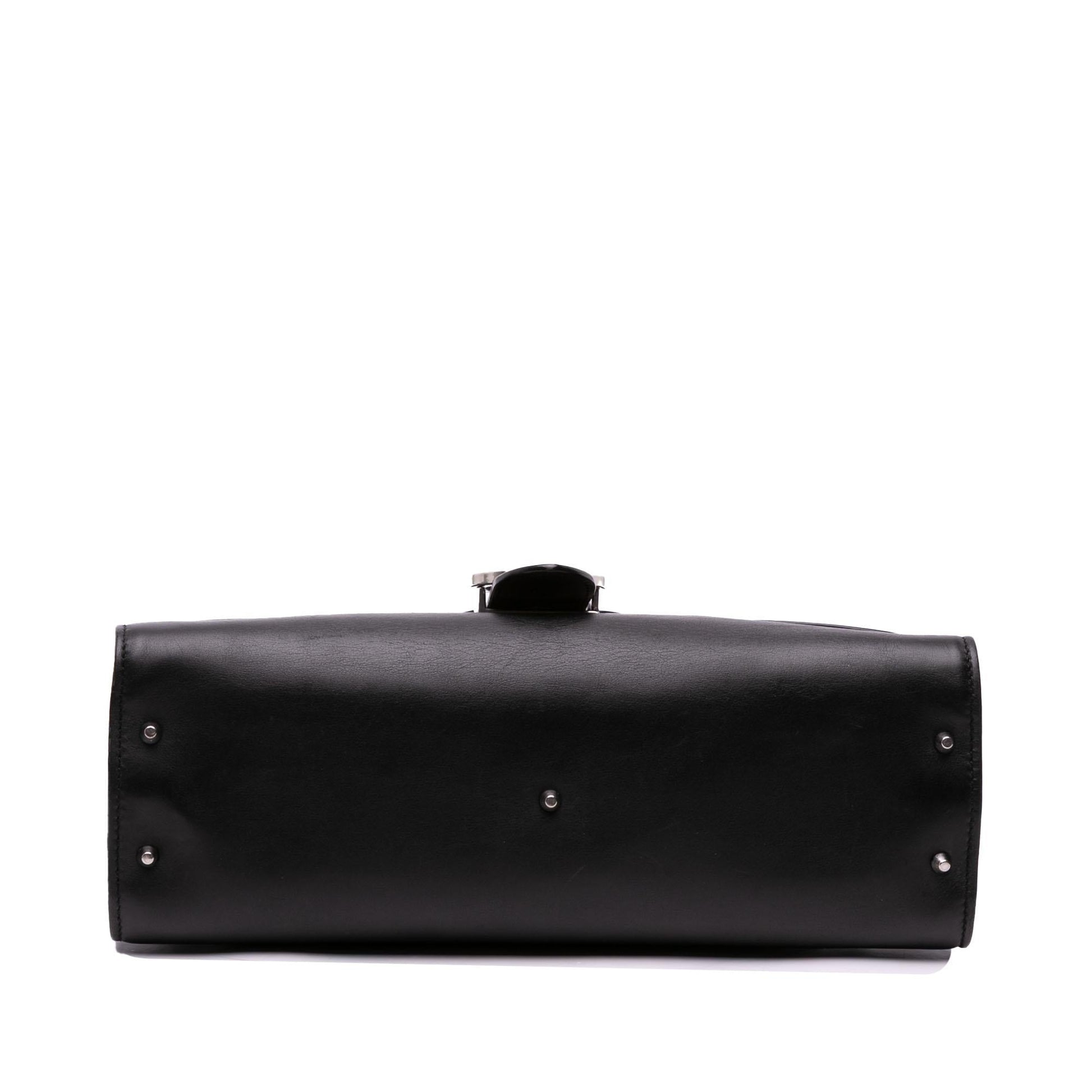 Gucci Medium Leather Dollar Interlocking G Crossbody Rovelle Bags