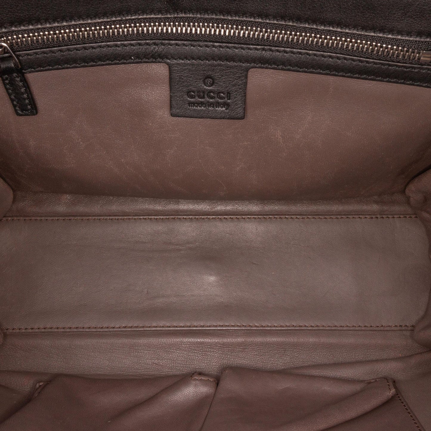 Gucci Medium Leather Dollar Interlocking G Crossbody Rovelle Bags
