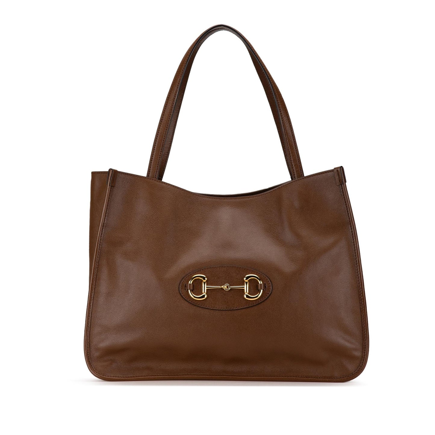 Gucci Medium Leather Horsebit 1955 Tote Rovelle Bags