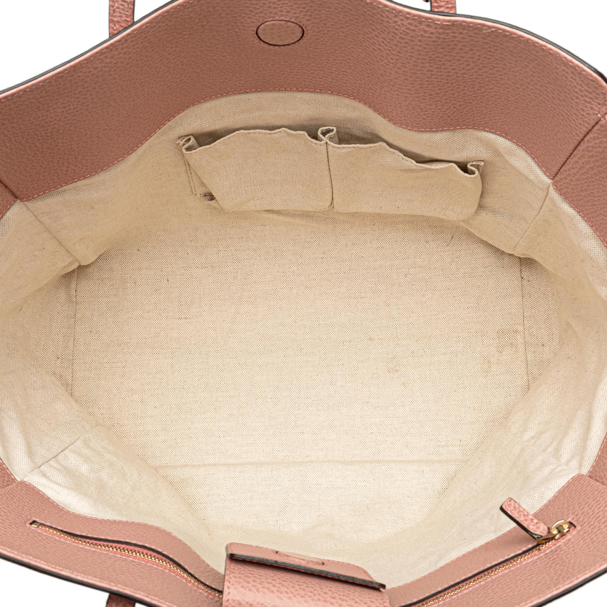 Gucci Medium Leather Swing Tote Rovelle Bags