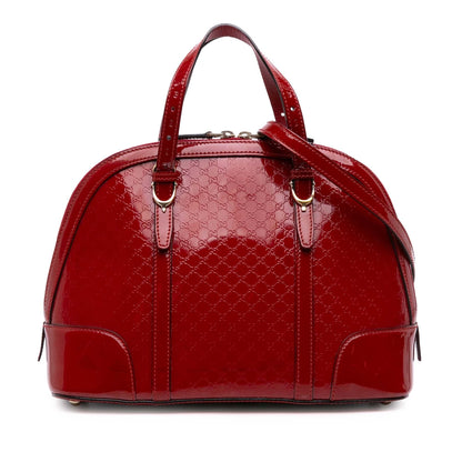 Gucci Medium Microguccissima Patent Nice Dome Satchel Rovelle Bags