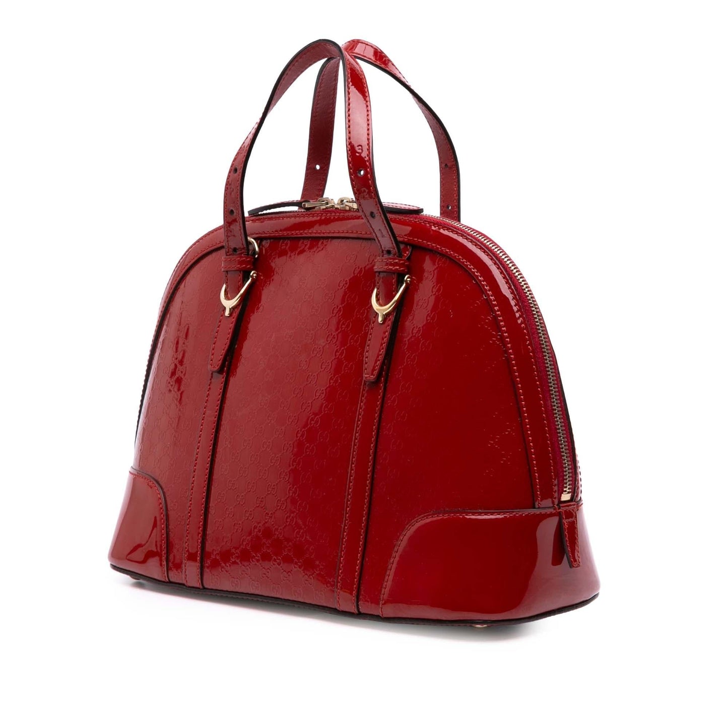 Gucci Medium Microguccissima Patent Nice Dome Satchel Rovelle Bags