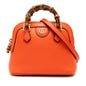 Gucci Mini Dollar Calfskin Bamboo Diana Dome Satchel Rovelle Bags