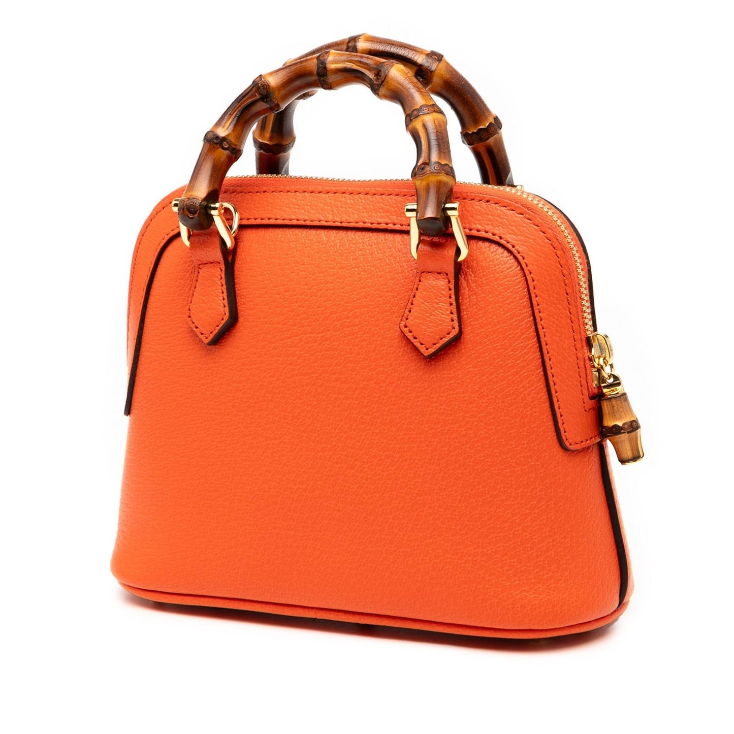Gucci Mini Dollar Calfskin Bamboo Diana Dome Satchel Rovelle Bags