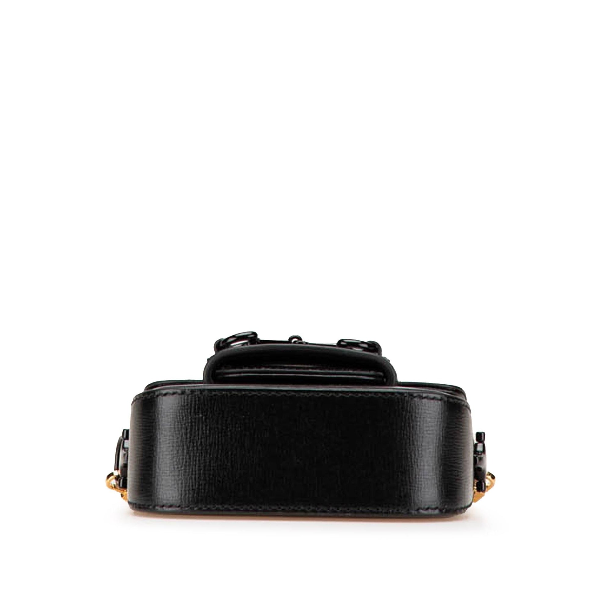 Gucci Mini Leather Horsebit 1955 Web Satchel Rovelle Bags