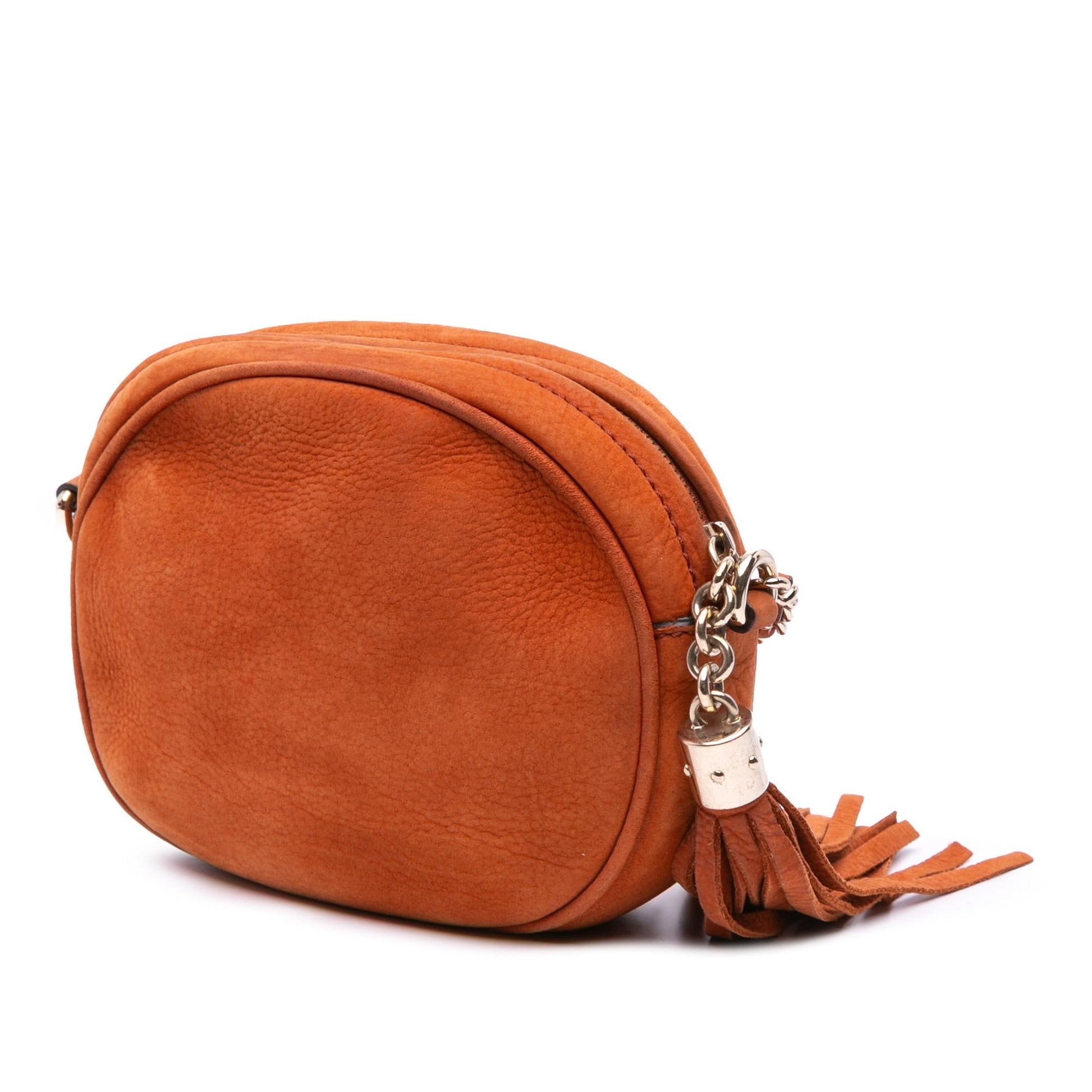 Gucci Mini Nubuck Soho Chain Crossbody Rovelle Bags