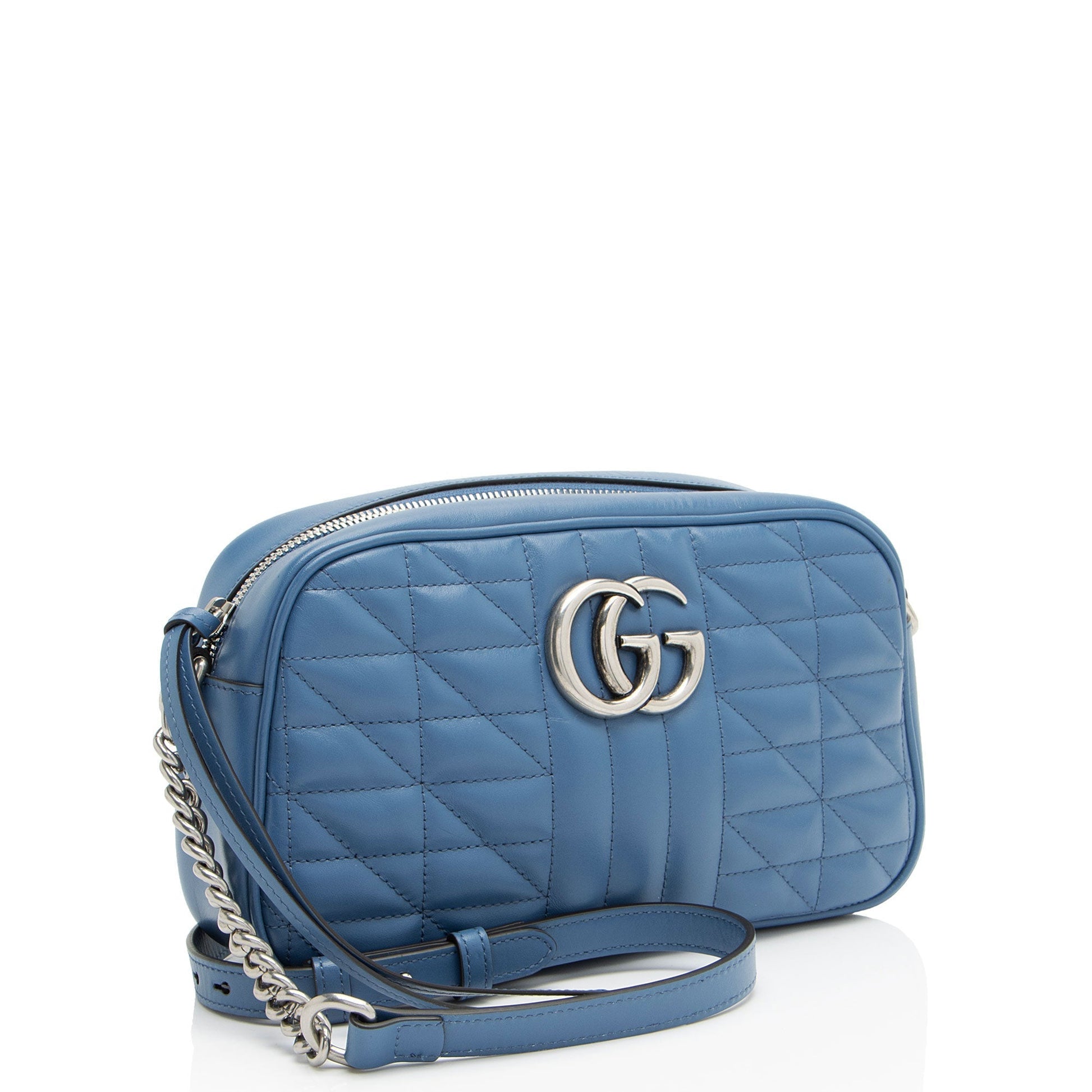 Gucci Mixed Matelasse Leather GG Marmont Aria Small Camera Bag Rovelle Bags