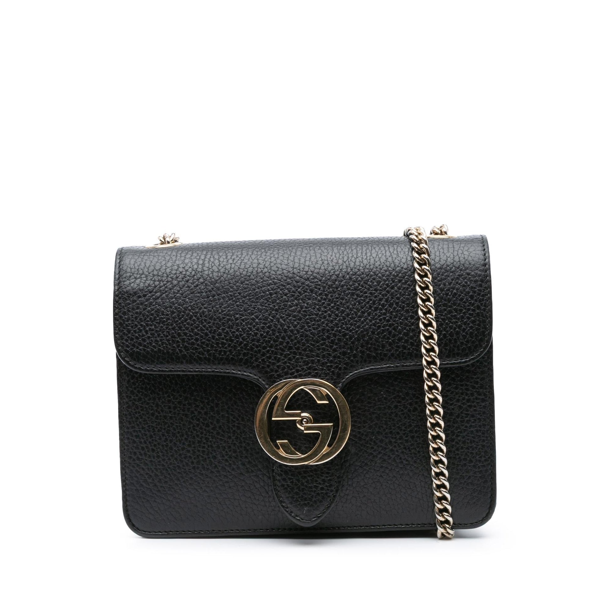 Gucci Small Dollar Calfskin Interlocking G Crossbody Rovelle Bags