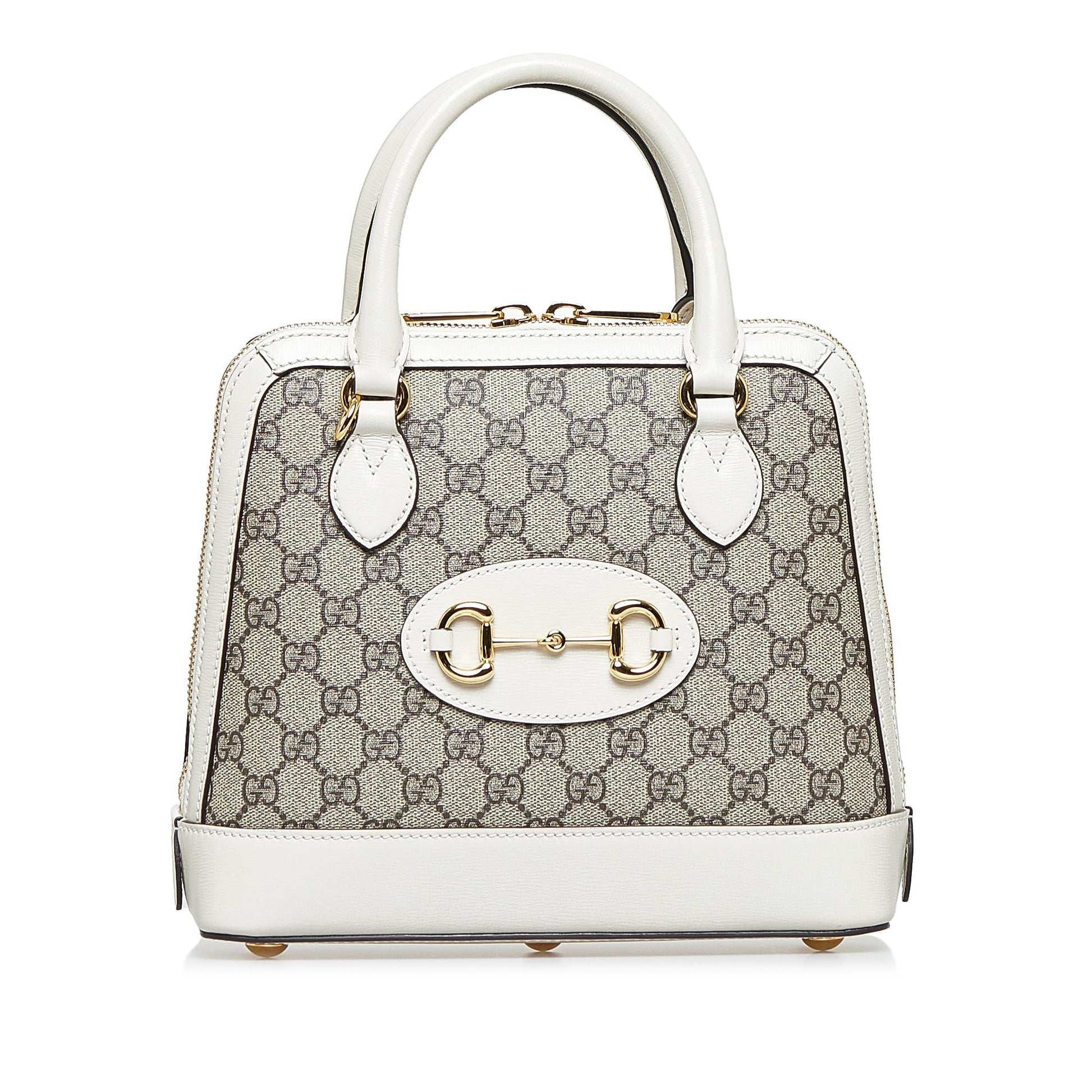 Gucci Small GG Supreme Horsebit 1955 Satchel Rovelle Bags