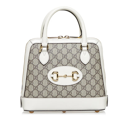 Gucci Small GG Supreme Horsebit 1955 Satchel Rovelle Bags