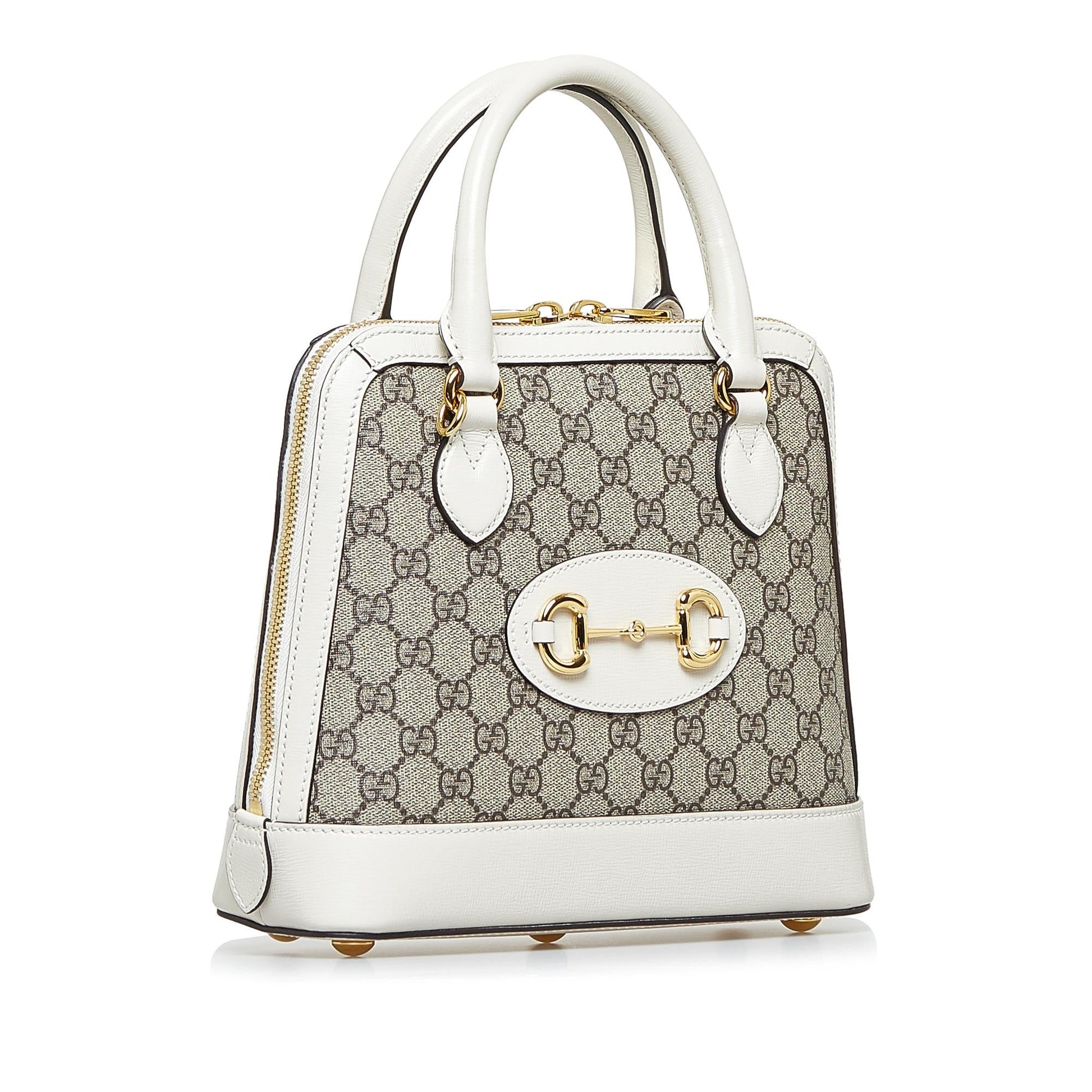 Gucci Small GG Supreme Horsebit 1955 Satchel Rovelle Bags