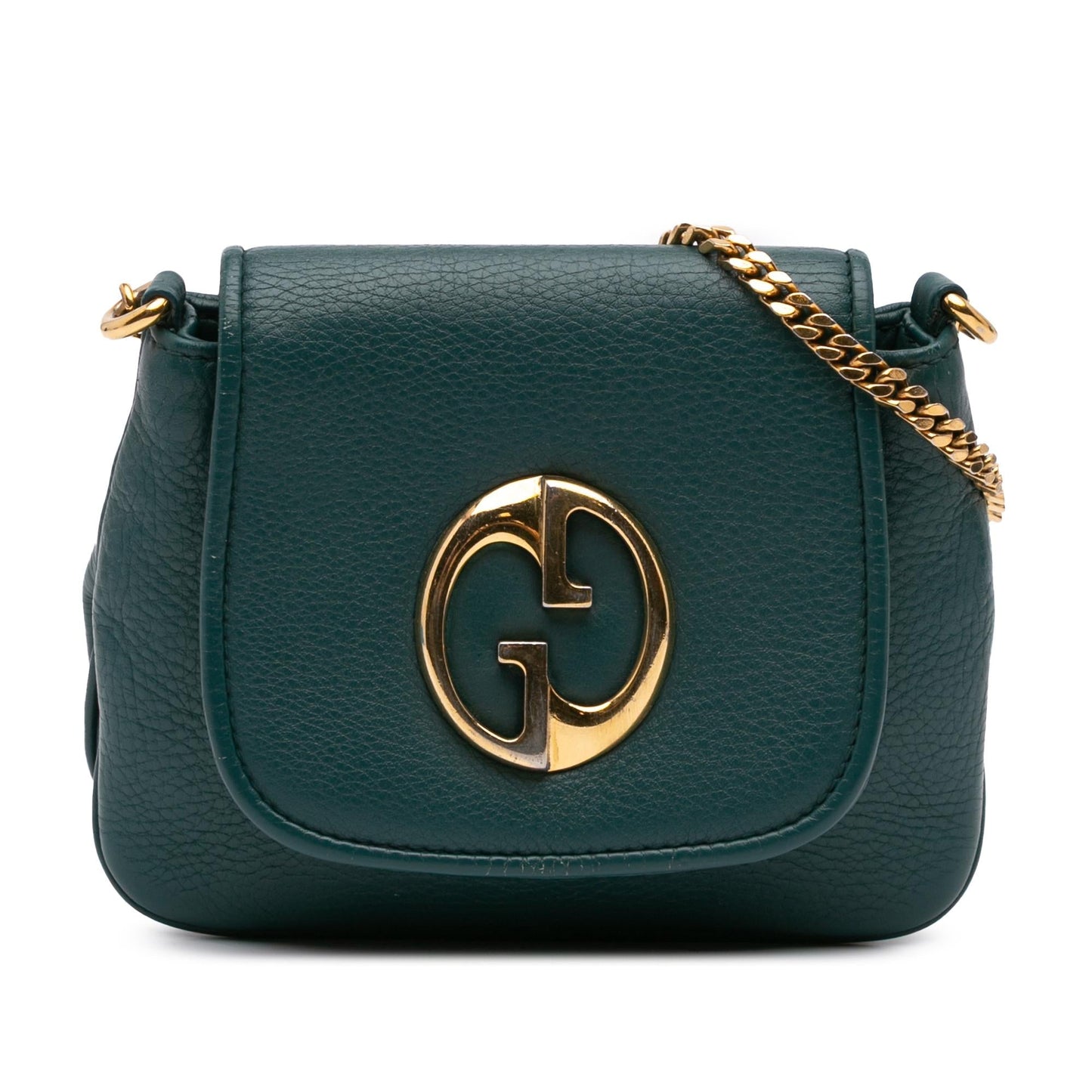 Gucci Small Leather 1973 Chain Crossbody Rovelle Bags