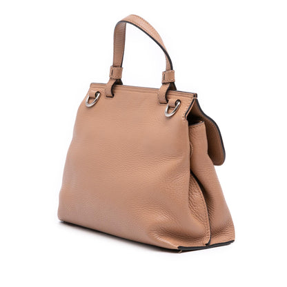 Gucci Small Leather Bamboo Daily Satchel Rovelle Bags