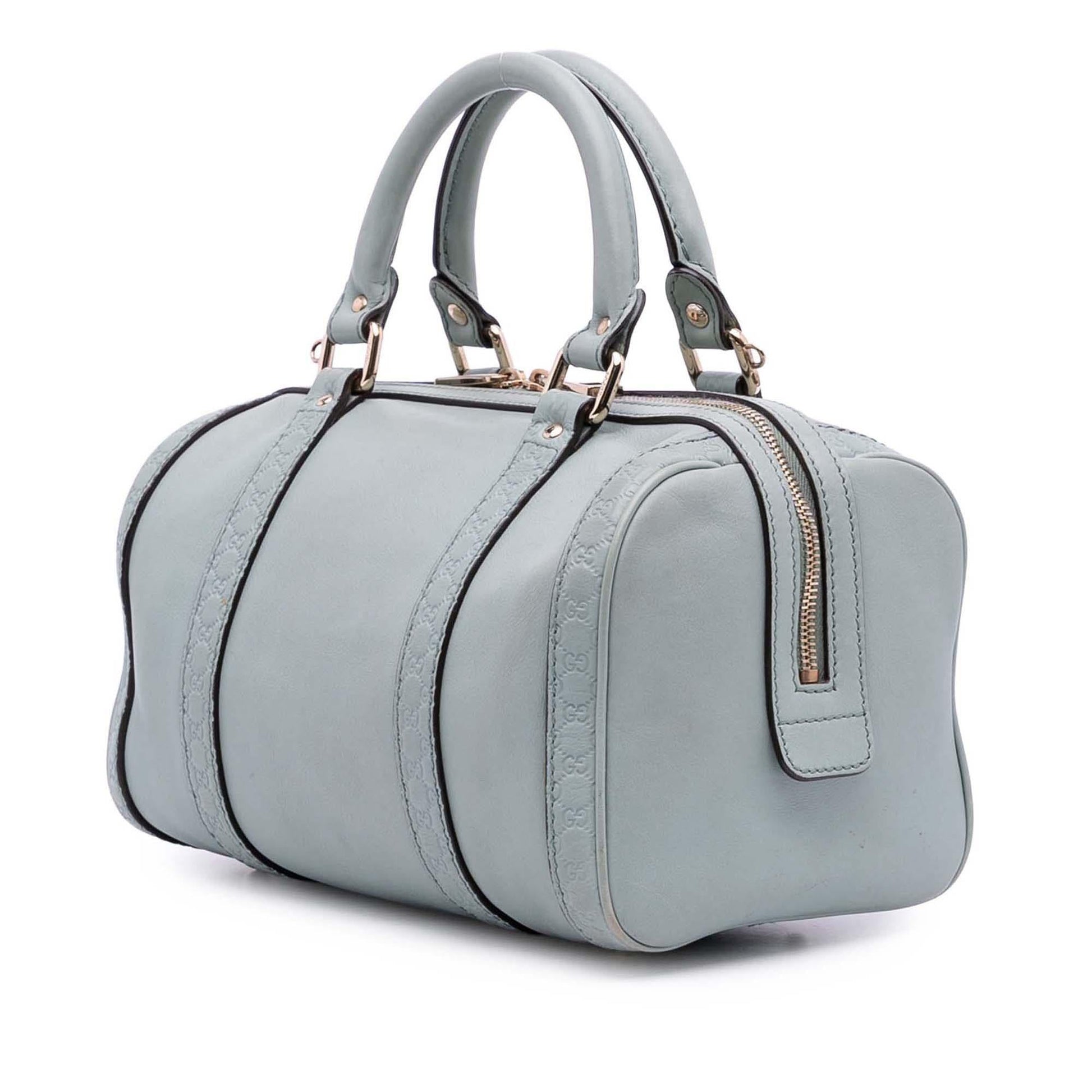 Gucci Small Microguccissima Trimmed Leather Joy Boston Bag Rovelle Bags