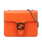 Gucci Small Polished Calfskin Interlocking G Dollar Crossbody Rovelle Bags