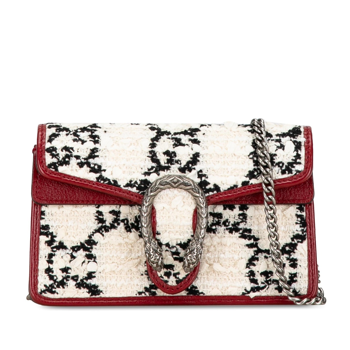 Gucci Super Mini GG Tweed Dionysus Crossbody Bag (SHG-7DgKGM) Rovelle Bags