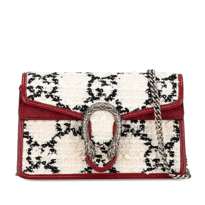 Gucci Super Mini GG Tweed Dionysus Crossbody Bag (SHG-7DgKGM) Rovelle Bags