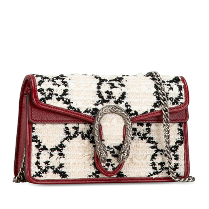 Gucci Super Mini GG Tweed Dionysus Crossbody Bag (SHG-7DgKGM) Rovelle Bags