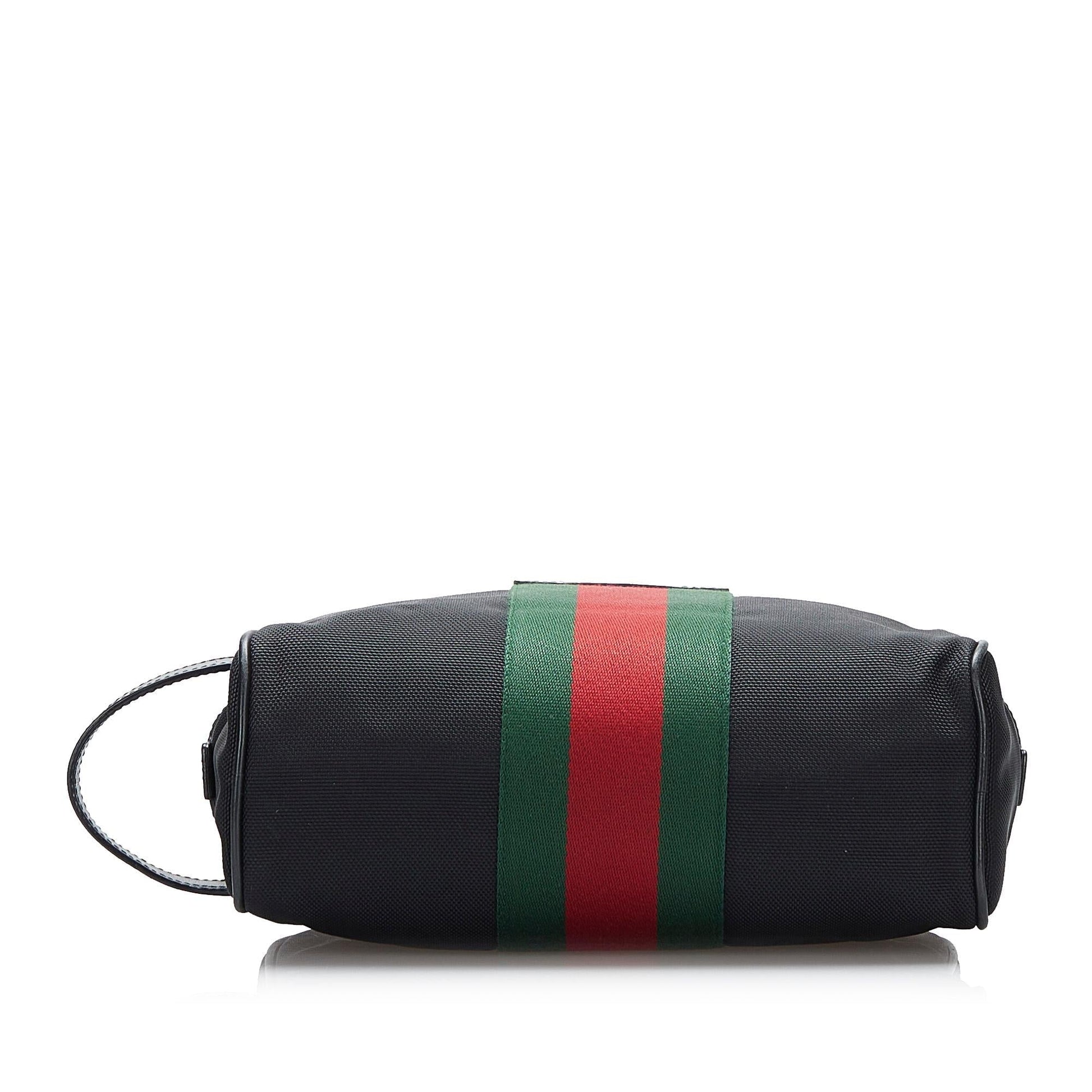 Gucci Techno Web Canvas Clutch Rovelle Bags