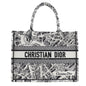 Christian Dior Tote Bag canvas White Toile de Jui Book Tote Medium Rovelle Bags