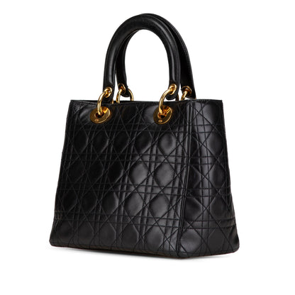 Dior Lady Dior Quilted Leather Handbag Rovelle Bags