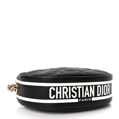 Christian Dior Lambskin Cannage Small Dior Vibe Hobo Bag Black Rovelle Bags