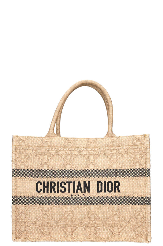 Christian Dior Book Tote Medium Raffia Rovelle Bags