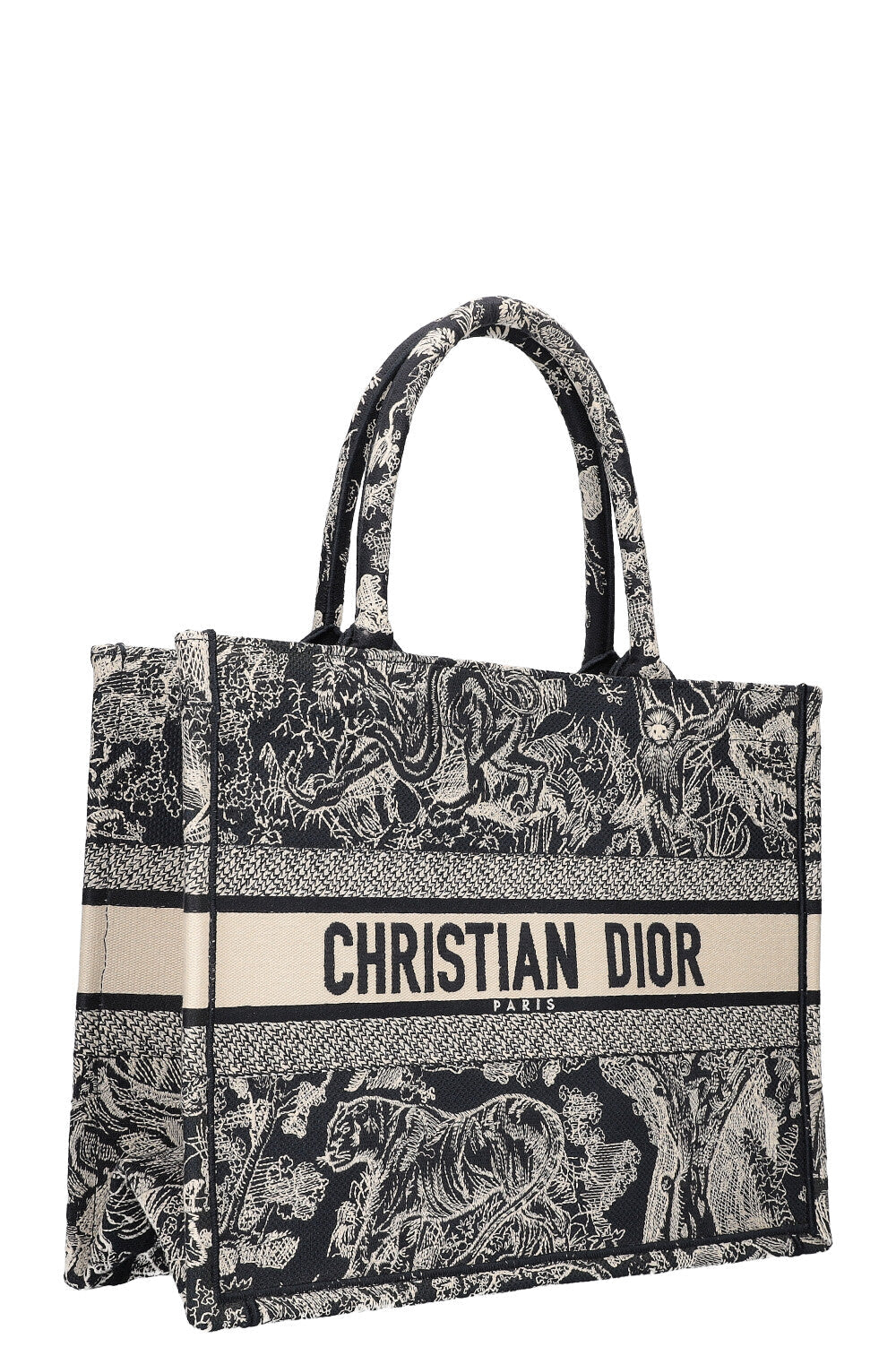 Christian Dior Book Tote Blue White Rovelle Bags