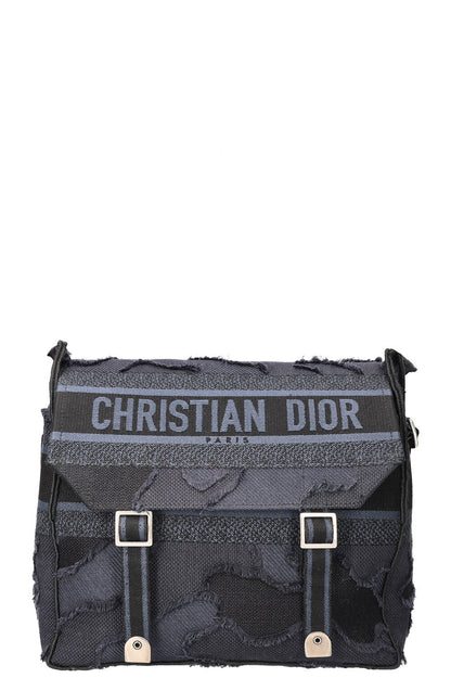 Christian Dior Diorcamp Messenger Camouflage Canvas Navy Black Rovelle Bags