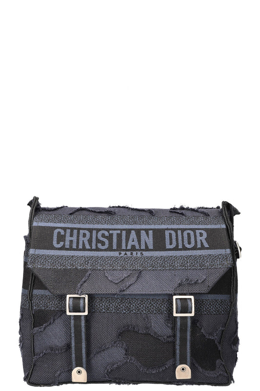 Christian Dior Diorcamp Messenger Camouflage Canvas Navy Black Rovelle Bags