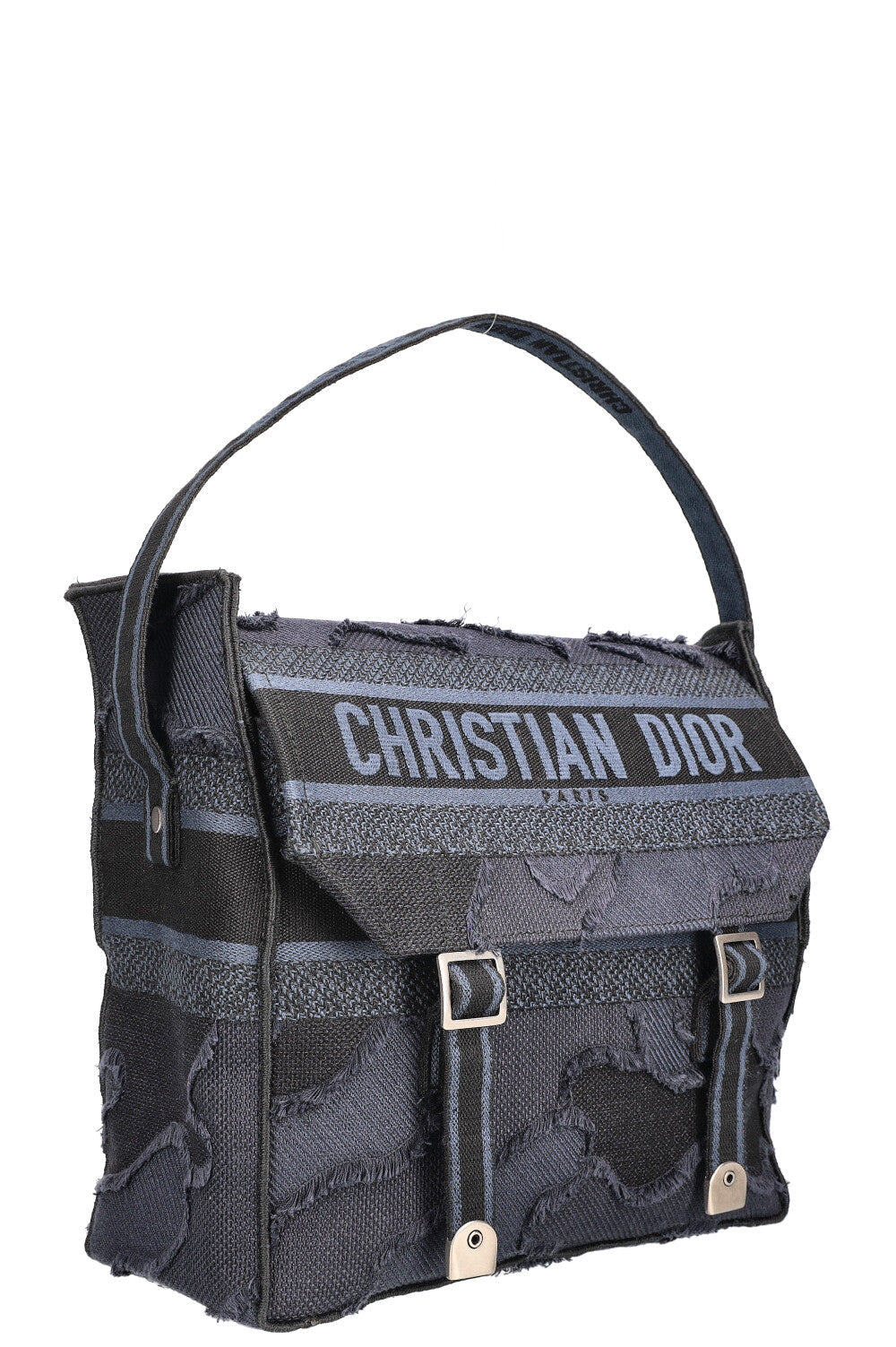 Christian Dior Diorcamp Messenger Camouflage Canvas Navy Black Rovelle Bags