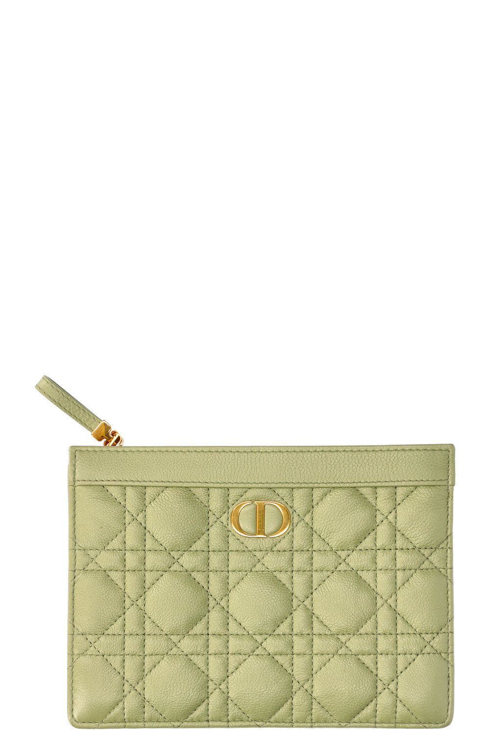 Christian Dior Caro Zipped Pouch With Chain Cedar Rovelle Bags