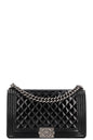 Chanel Boy Bag Large Patent Black Rovelle Bags
