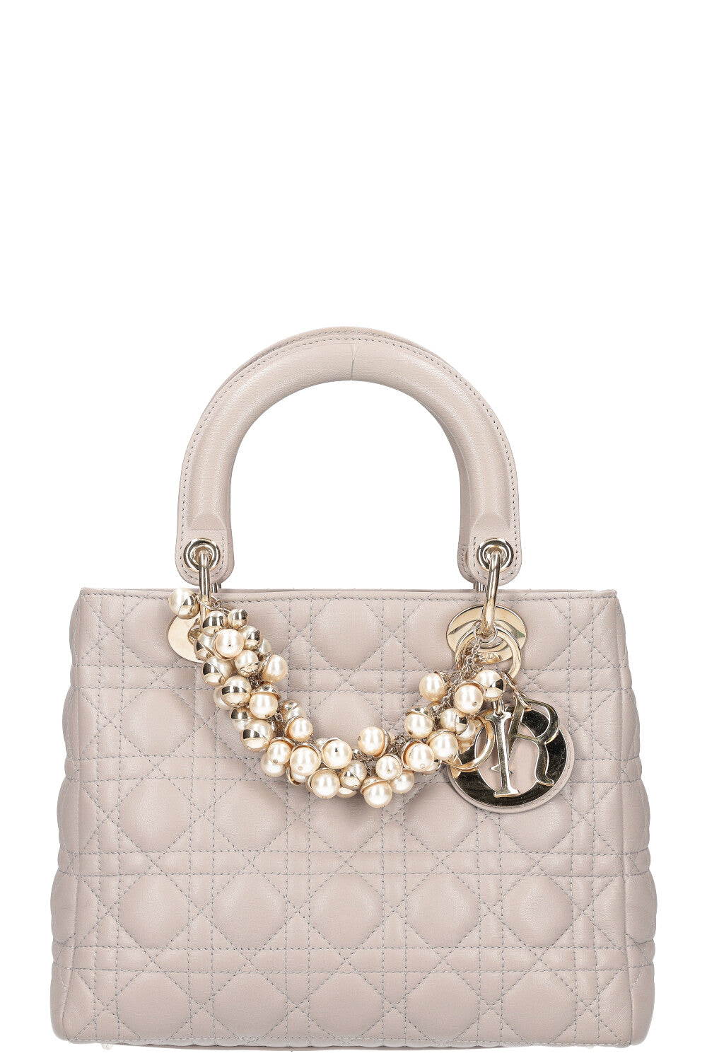 Christian Dior Lady Dior Bag Medium Cannage Grey Rovelle Bags