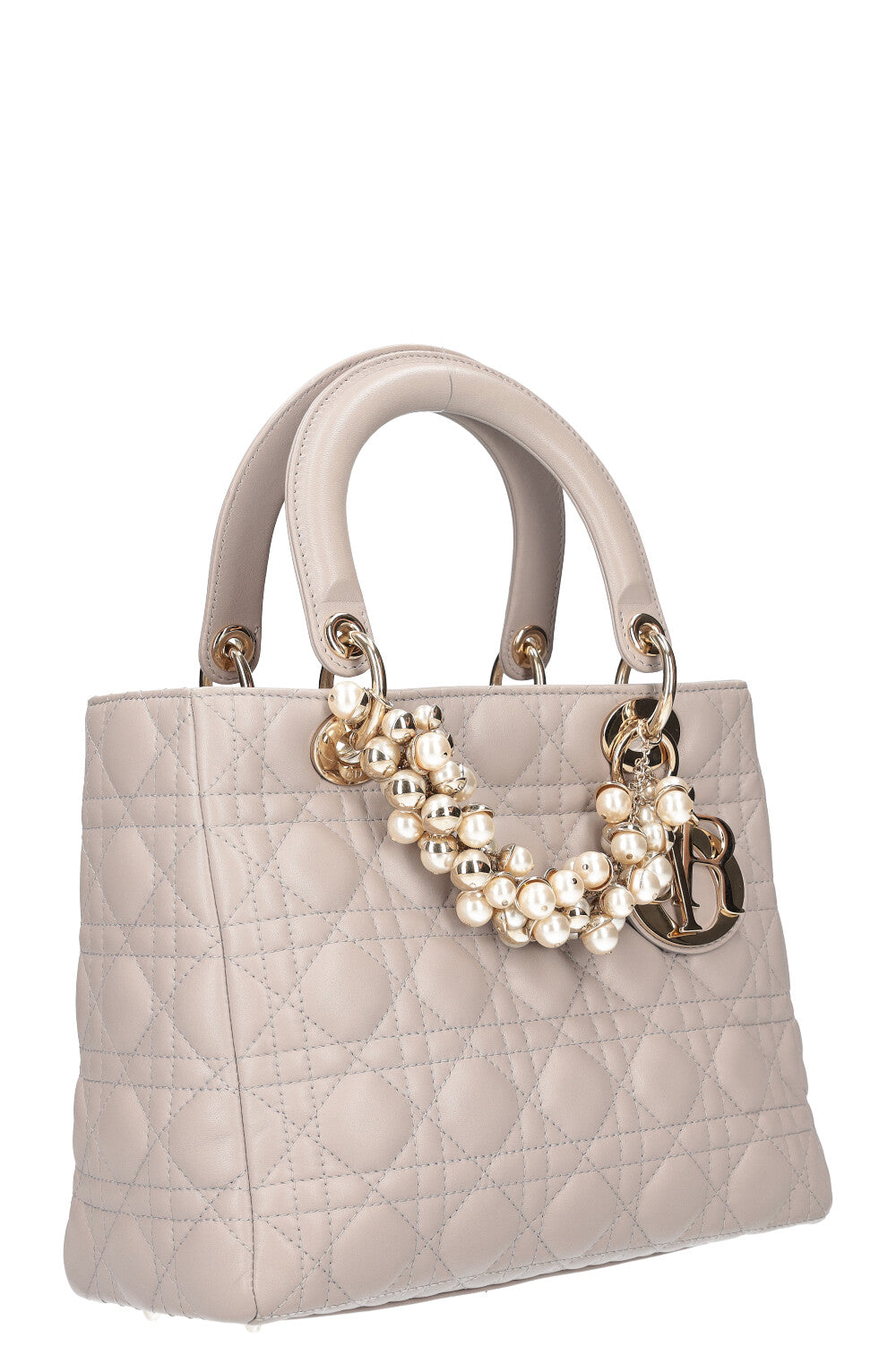 Christian Dior Lady Dior Bag Medium Cannage Grey Rovelle Bags