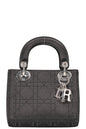 Christian Dior Mini Lady Dior Bag Cannage Strass Satin Black Rovelle Bags