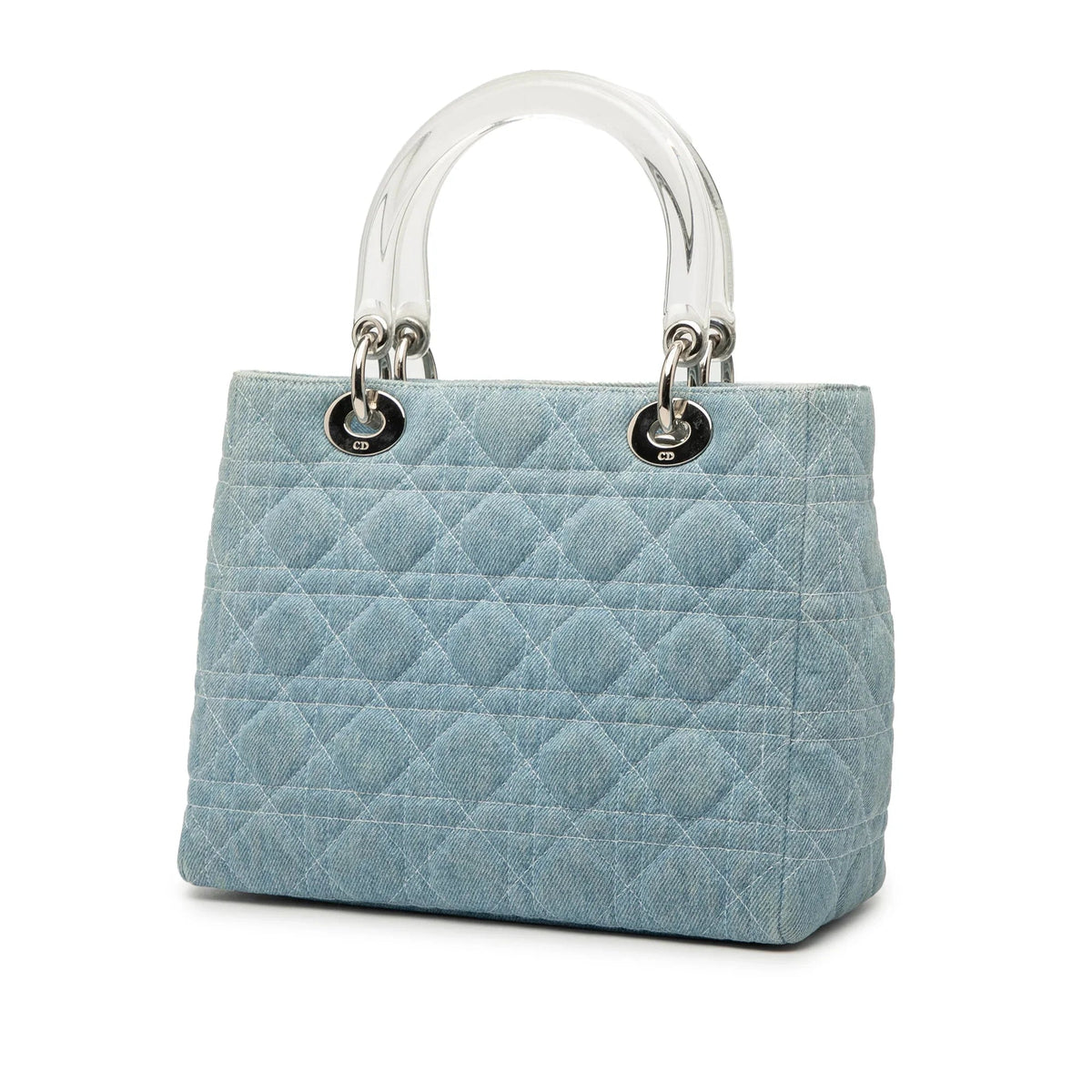 Dior Lady Dior Cannage Blue Handbag Cannage Rovelle Bags