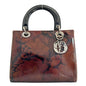 Christian Dior Handbag MA-0958 Patent leather Brown Lady Dior Women Rovelle Bags